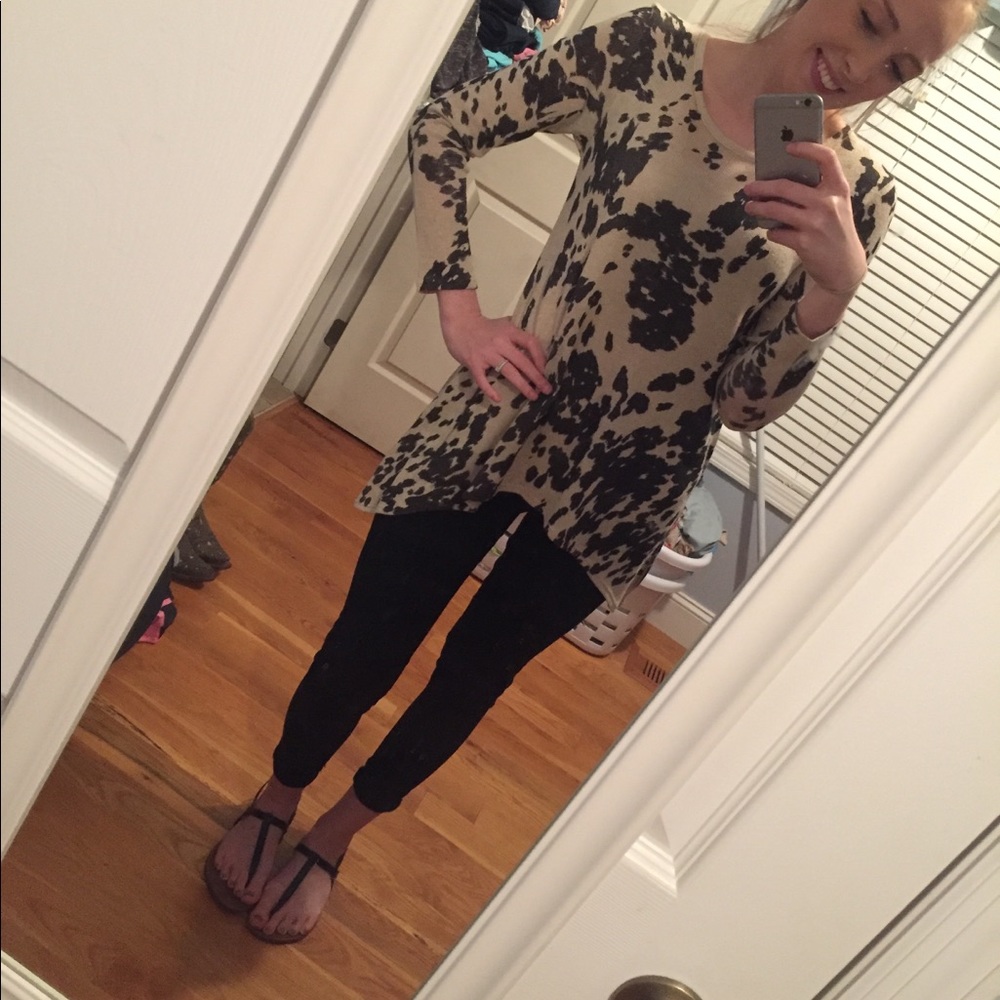 Boutique Cow print top